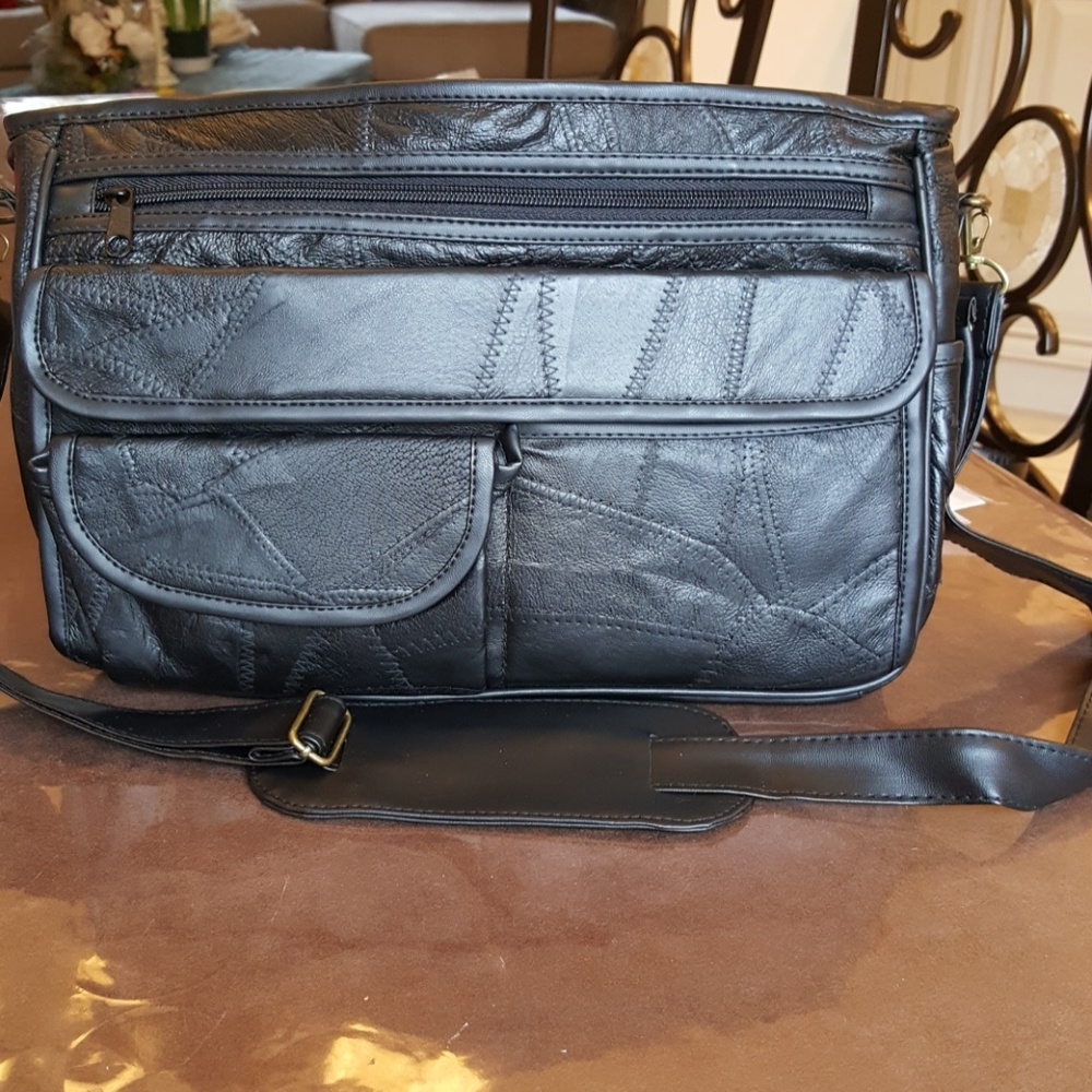Real Leather Bag, Brief, Travel, NEW Holds All.